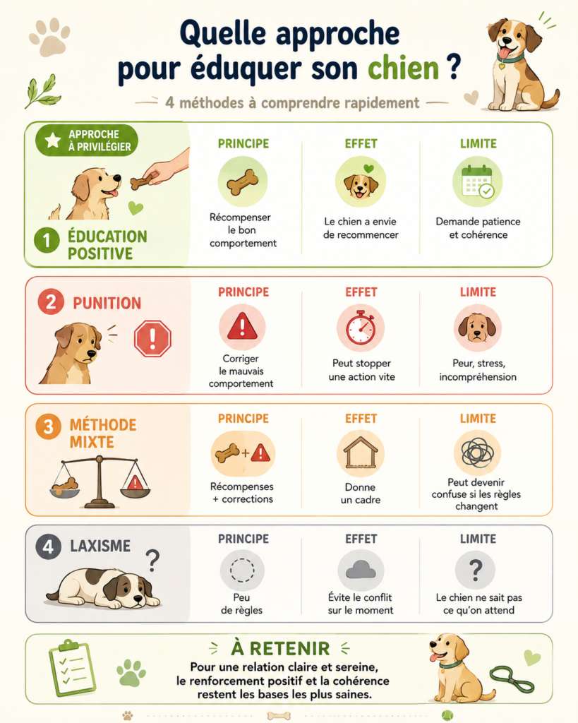 méthodes d'éducation éducation positive chien