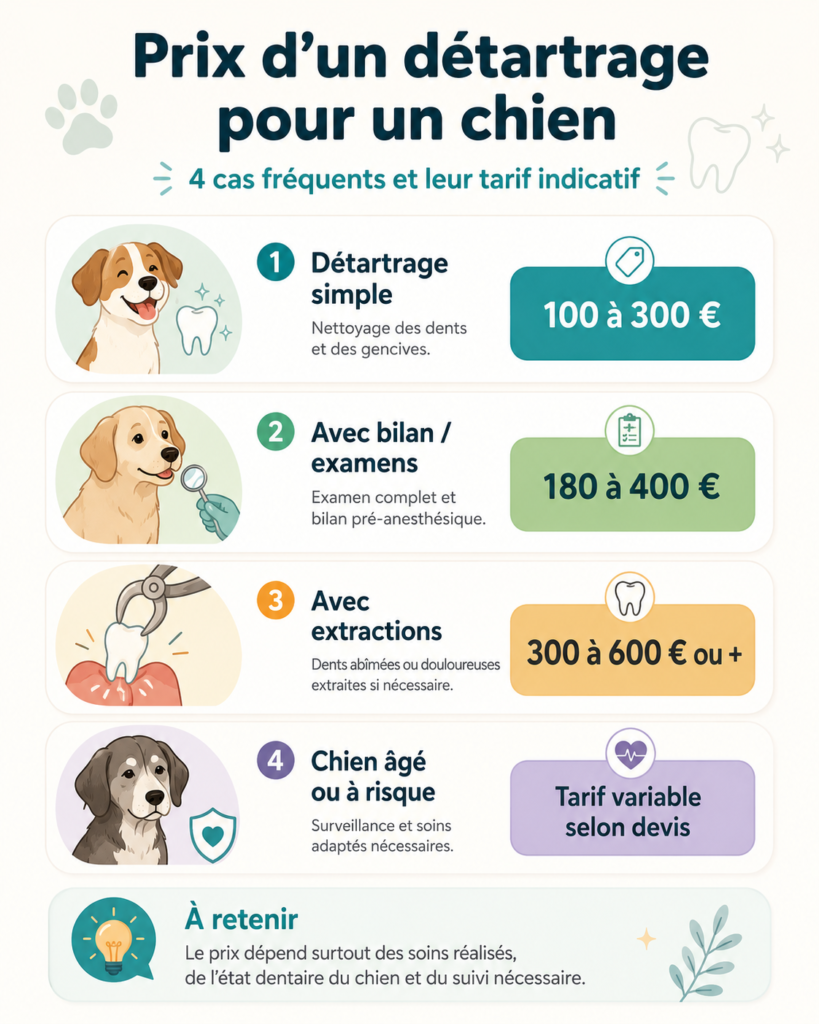 détartrage chien prix